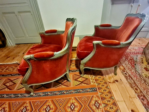 Paire fauteuils bergères - paire,