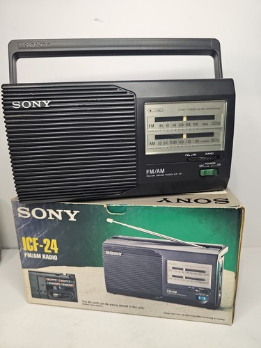 Vintage sony icf - sony, portable