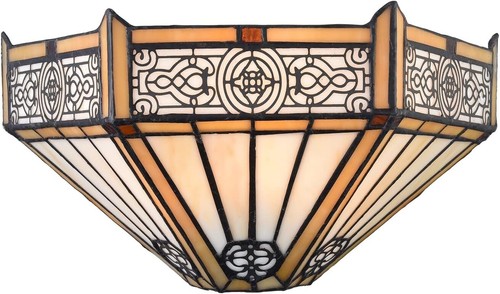Stained glass sconce - glass,
