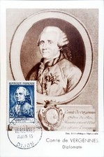 CONTE DE VERGENNES    FRANCE 1955 Yt1030 CARTE MAXIMUM MAXICARD P43