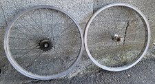 Paire De Roues - Bmx Oldschool 80's - PELISSIER AMBROSIO Aluminium 