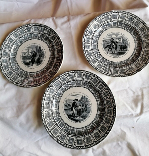 Anciennes assiettes creuses - anciennes,