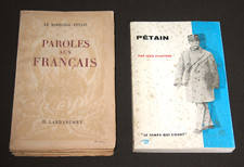 2 LIVRES PÉTAIN & PAROLES AUX