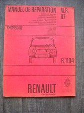 MANUEL DE REPARATION PROVISOIRE RENAULT 8 GORDINI - R8 GORDINI - M.R.97 -  R1134