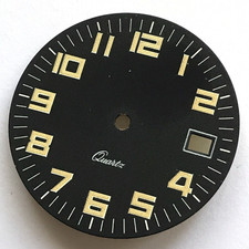 Dial cadran Eta 963 114 QUARTZ skin diver WATCH Monnin Zifferblatt 29,5 mm