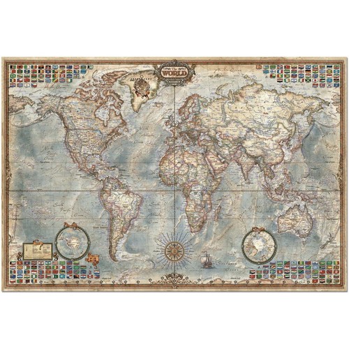 Puzzle carte du monde - puzzle,