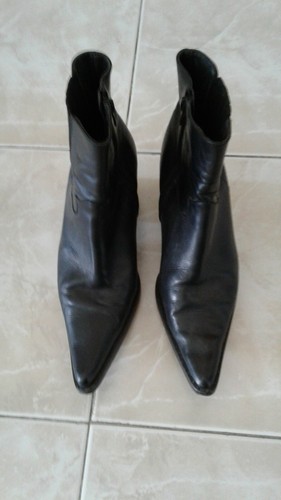 Bottines santiag noires san - bottines,