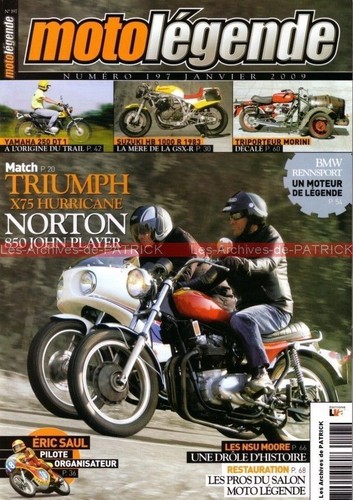 Moto legende 197 triumph - triumph, x75