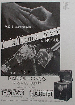 Publicite ducretet thomson - publicite,