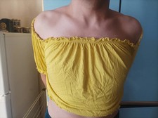 Crop Top Jaune Primark taille