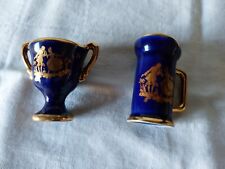 Lot de 2 Vases Miniatures estampillés Porcelaine de Limoges Fragonard 5,6/5,8cm