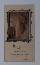 IMAGE PIEUSE carte COMMUNION