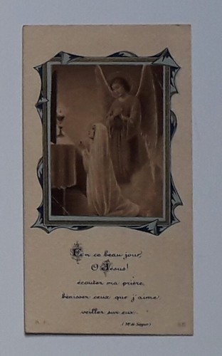 Image pieuse carte communion - pieuse,