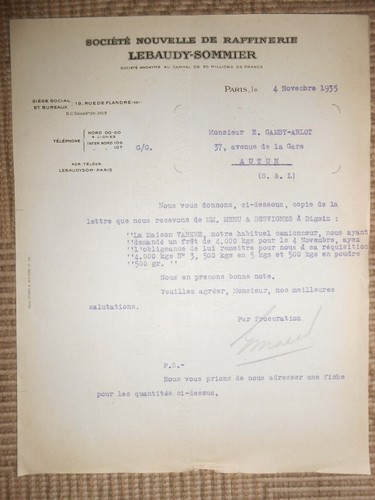 Ancien papier société - papier,