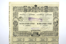 COMPAGNIE MADRILENE D ECLAIRAGE & DE CHAUFFAGE PAR LE GAZ 100 FRANCS MADRID 1900