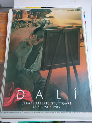 Affiche dalì exposition 1989 - dalì,