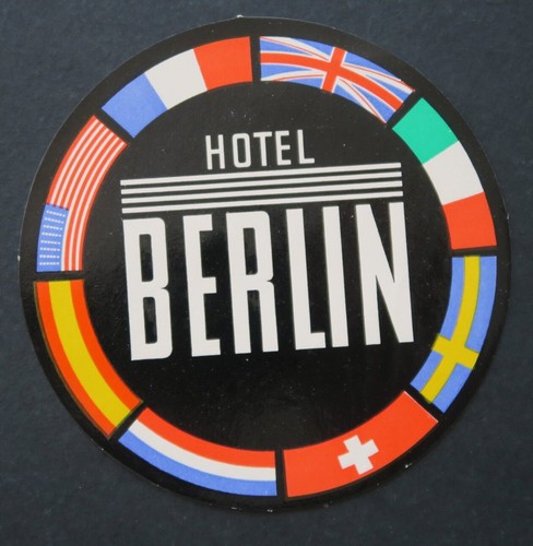 Ancienne étiquette hotel - étiquette,