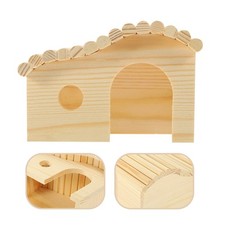  Mignon nain Hamster maison bricolage bois cabane cachette Cage pour petits