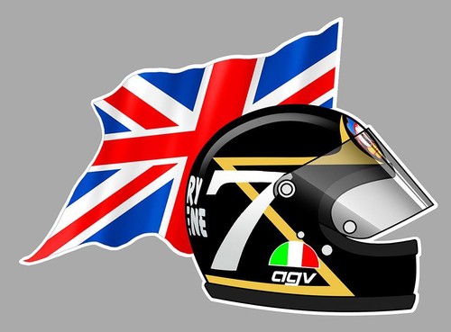 Barry sheene helmet - helmet, right