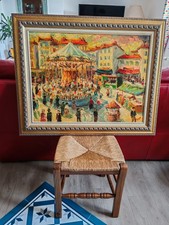 tableau huile toile Signé Avec Certificat D Authenticité 80/60