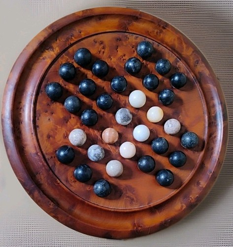 Jeu solitaire bois loupe de - jeu,