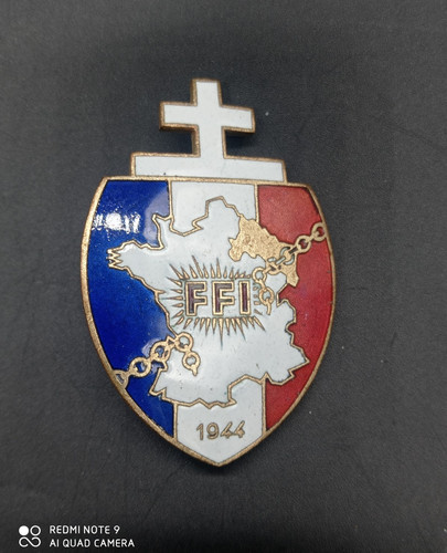 Insigne ffi 1944 résistance - insigne,