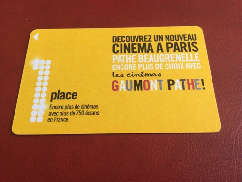 Telecarte carte cinema - telecarte,