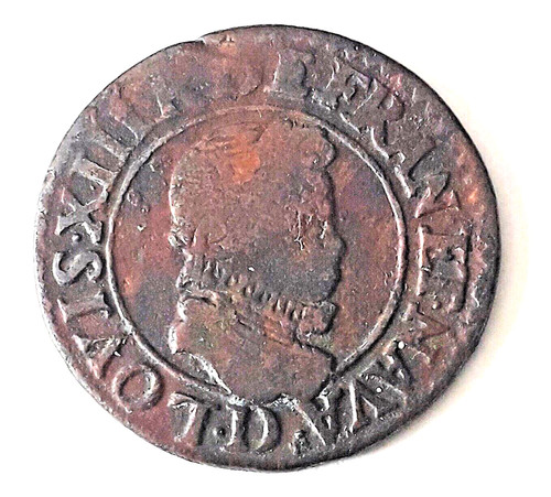 Louis xiii double - (1610-1643)-,