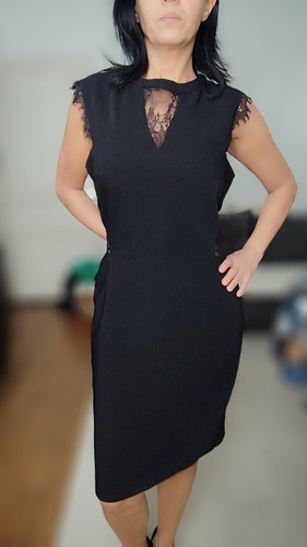 Robe noire dentelle - , neuve