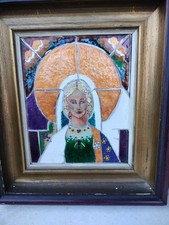 Tableau art nouveau émaillé Limoges ?