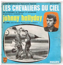 Johnny HALLYDAY     Les chevaliers du ciel           7" 45 tours SP