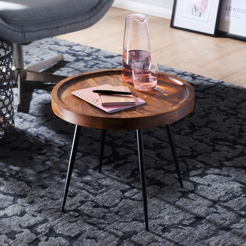 Finebuy table appoint bois - d'appoint,