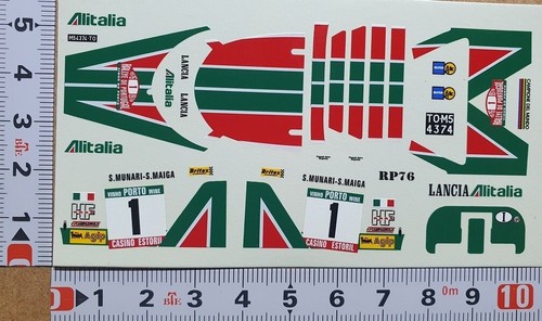 Decals lancia stratos hf - decals, 1/43