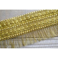 10 M galon franges doré or