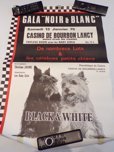 Affiche gala noir blanc - ",