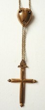 Collier croix avec son coulant