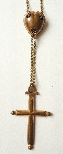 Collier croix avec - son, coulant