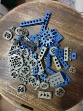 Lego Technic Lot Vrac Roue Bleu Gris Vintage Ancien