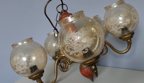 Ancien lustre suspension - lustre, 5