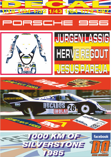 Decal porsche 956 - decal,