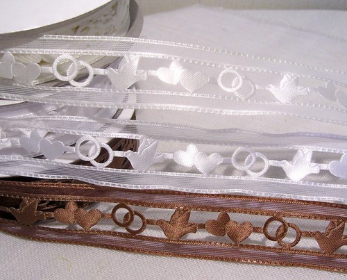 Ruban dentelle satin - dentelle,