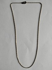 Chaîne Collier En Plaqué Or Maille fine 1.6gm LG 21cm