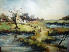 Superbe Tableau Peinture huile