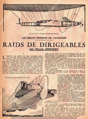 Dirigeable zeppelin lebaudy - dirigeable,