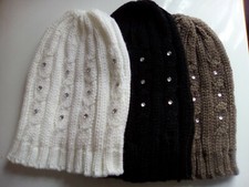 BONNET BLANC - NOIR - KAKY -