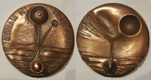 Médaille fleurs biennales - médaille, de