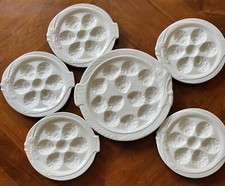 SERVICE A HUITRES COQUILLAGES  EN FAIENCE DE ONNAING 5  ASSIETTE ET UN PLAT