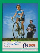 CYCLISME carte cycliste LUIGI FURLAN équipe GEWISS BIANCHI 1989 signée