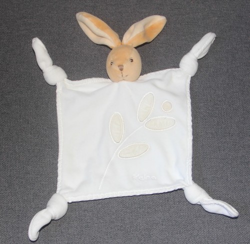 Doudou plat lapin - lapin, beige