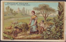 CHROMO ANCIEN EN RELIEF